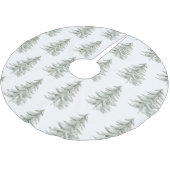 Kerst Witte Groene Bomen Kerstboom Rok (Gekanteld)