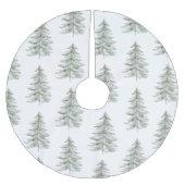 Kerst Witte Groene Bomen Kerstboom Rok (Voorkant)
