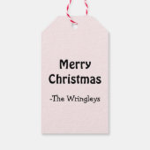 Kerst Witte Olifant Gift Labels Cadeaulabel (Achterkant)