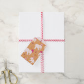 Kerst Witte Olifant Gift Labels Cadeaulabel (Met Touw)