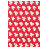 Kerst witte Poinsettia Tafelkleed (Voorkant)