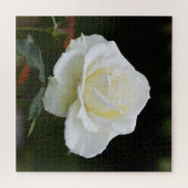 Kerst witte roos bloemstuk legpuzzel (Horizontaal)
