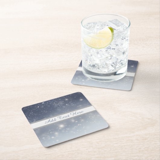 Kerst Witte Sneeuwvlokken Kartonnen Onderzetters (Insitu)