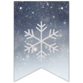 Kerst Witte Sneeuwvlokken Vlaggetjes (Eerste vlag)