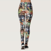 Kerst Wollen Leggings (Achterkant)