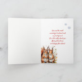 Kerst Wonderful Man Vriend Schattigee Eekhoorns Feestdagen Kaart (Binnen)