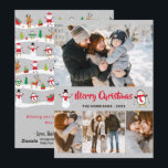 Kerst Wonderland Sneeuwman Pinguïn 4 Foto Feestdagenkaart<br><div class="desc">Kerst Wonderland Sneeuwman Pinguïn 4 Foto Kerstkaart</div>