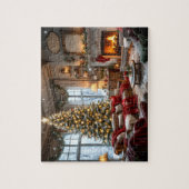 Kerst woonkamer puzzel (Verticaal)