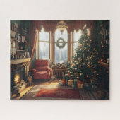 Kerst woonkamer puzzel legpuzzel (Horizontaal)