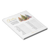 Kerst Woord Scramble Tear Away Party Game Notitieblok (Schuin)