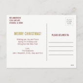 Kerst woorden Vakantiefoto kerstkaart Feestdagenkaart (Achterkant)