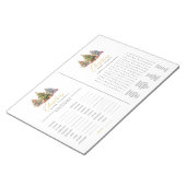 Kerst Word Scramble Woord Zoeken Tear Away Game Notitieblok (Schuin)