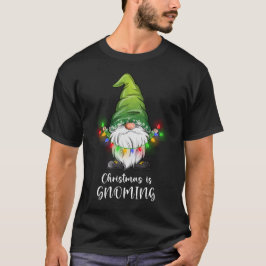 Kerst wordt vrolijke kerstgnoom t-shirt