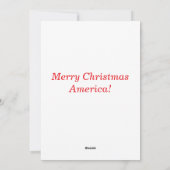 Kerst wordt weer geweldig Trump Feestdagenkaart (Achterkant)