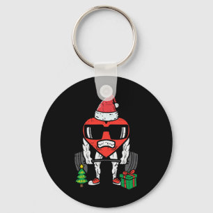 Kerst Workout Heart Lifting Xmas Gym Oefening Sleutelhanger