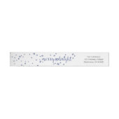 Kerst Wrap Around Adreslabel Merry & Bright (Individueel)