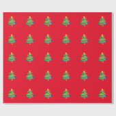 KERST WRAP STIJL EN DESIGN CADEAUPAPIER (Vlak)