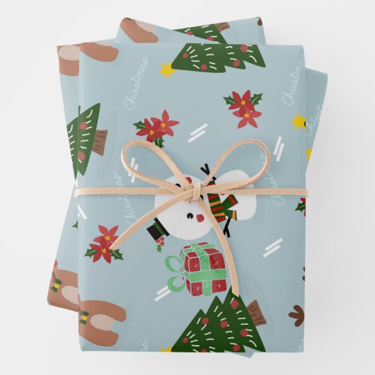 kerst wrapper inpakpapier vel (In situ)