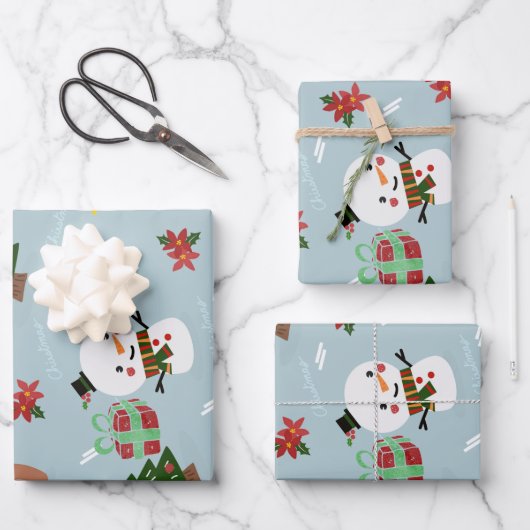 kerst wrapper inpakpapier vel (Voorkant)