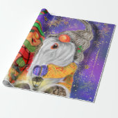 Kerst Wrapping Papier met Gelukkige Gnomen (Uitgerold)