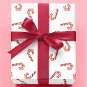 Kerst Wrapping Papier Rood Wit Candy Cane