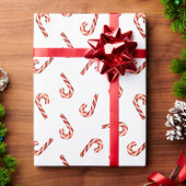 Kerst Wrapping Papier Rood Wit Candy Cane
