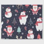 Kerst Wrapping papier (Vakantie thema # 2) (Vlak)