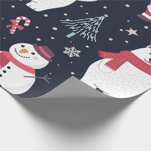 Kerst Wrapping papier (Vakantie thema # 2) (Hoek)