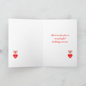 Kerst Wreath of Hearts Feestdagen Kaart (Binnen)