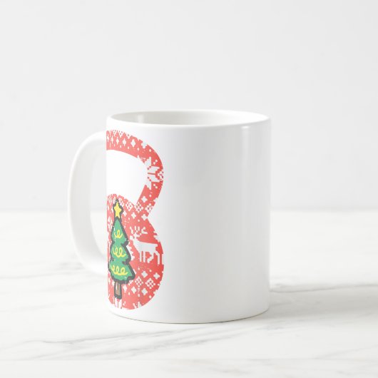 Kerst X-mas Ik ben hier alleen voor de koekjes Koffiemok (Voorkant links)