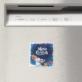 Kerst Xmas Magnet Koelkast Keuken Gift Snow Man (Insitu (Vaatwasser))