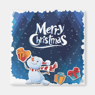Kerst Xmas Magnet Koelkast Keuken Gift Snow Man