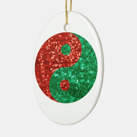 kerst yang keramisch ornament (Links)