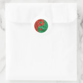 kerst yang ronde sticker (Tas)