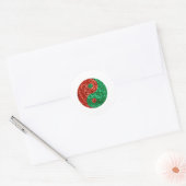 kerst yang ronde sticker (Envelop)