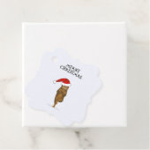 Kerst yoga kat je tekst bedankjes labels (In situ)