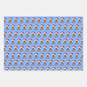 Kerst Yorkie Wrapping Paper Set van 3 vellen (Voorkant 2)