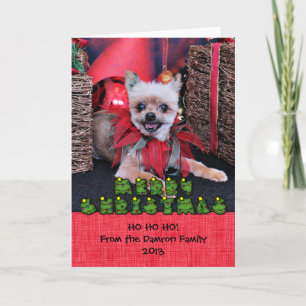 Kerst - Yorkie X - Lucky Feestdagen Kaart