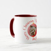 Kerst Yorkshire Terrier Mok (Voorkant links)