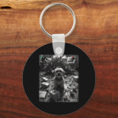 Kerst Yorkshire Terrier Vangen Op Camera Sleutelhanger (Voorkant)
