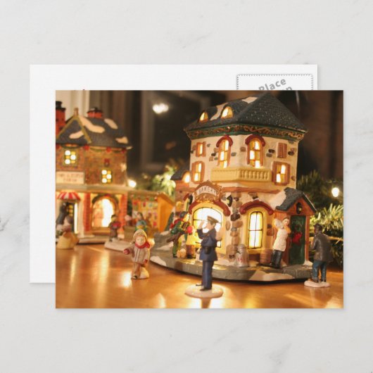 Kerst / Yule Decoraties Post Kaart (Voorkant / Achterkant)