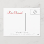 Kerst / Yule Decorations Santa Post Kaart (Achterkant)