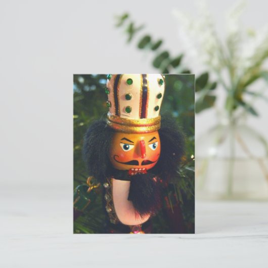 Kerst / Yule Nutcracker Soldier Post Kaart (Staand voorkant)