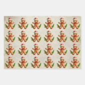 Kerst Yummy Gingerbread Cookies Inpakpapier Vel (Voorkant 3)