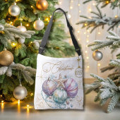 Kerst Zachte Pastels Ornament Canvas tas