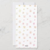 Kerst Zachte Waterverf Ornament Groet Feestdagenkaart (Achterkant)