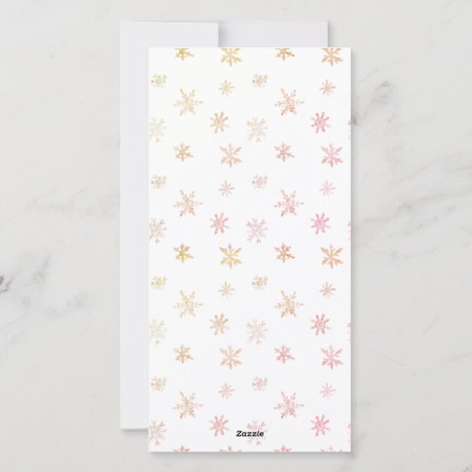 Kerst Zachte Waterverf Ornament Groet Feestdagenkaart (Achterkant)