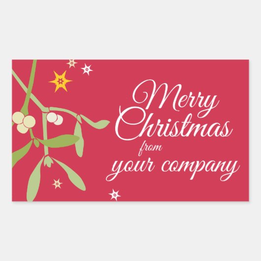 Kerst zakelijke cadeau labels (Voorkant)