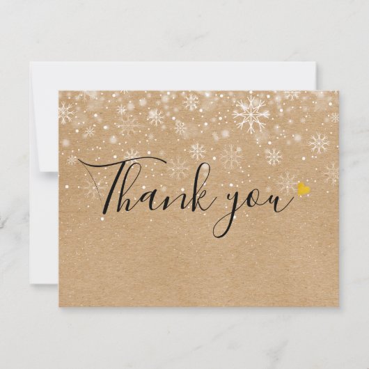 Kerst Zakelijke Cadeaubon Bedankkaart (Voorkant)