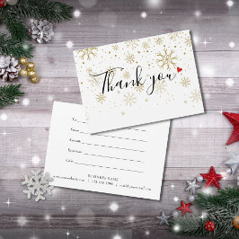 Kerst Zakelijke Cadeaubon Bedankkaart